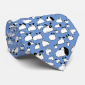 漫画の犬の青 ネクタイ (ロール)