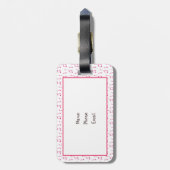 漫画の犬食べの睡眠歌 ラゲッジタグ (裏面縦)