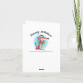 漫画の犬 ありがとうカード サンキューカード (裏面)