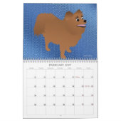 漫画の犬 カレンダー (2月 2027)