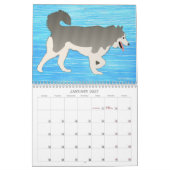 漫画の犬 カレンダー (1月 2027)