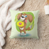 漫画の犬 クッション (ブランケット)