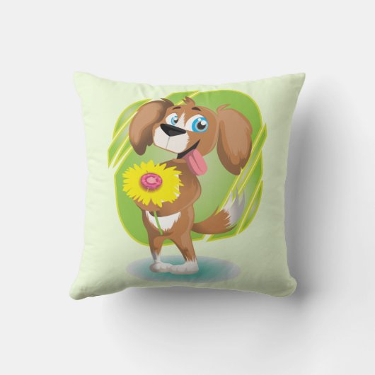 漫画の犬 クッション (裏面)