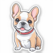 漫画の犬 シール (正面)