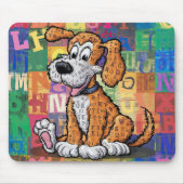 漫画の犬 マウスパッド (正面)