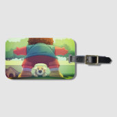 漫画の犬 ラゲッジタグ (正面横)