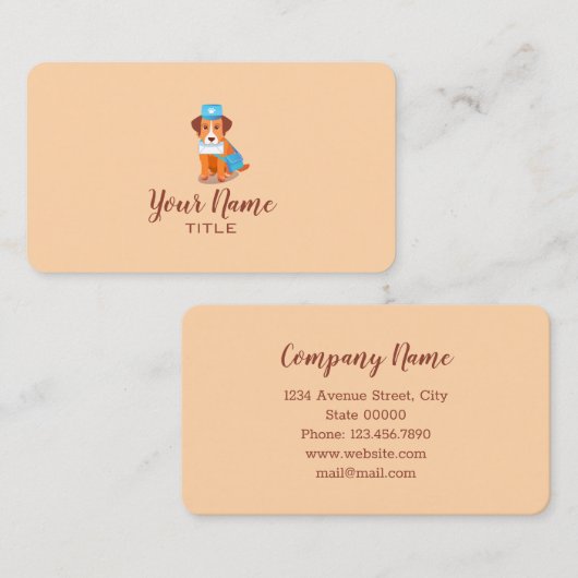 漫画の犬 名刺 (正面/裏面)