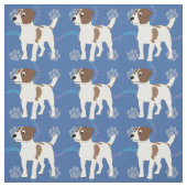 漫画の犬 – Jack Russell Terrier v1 ファブリック (見本)