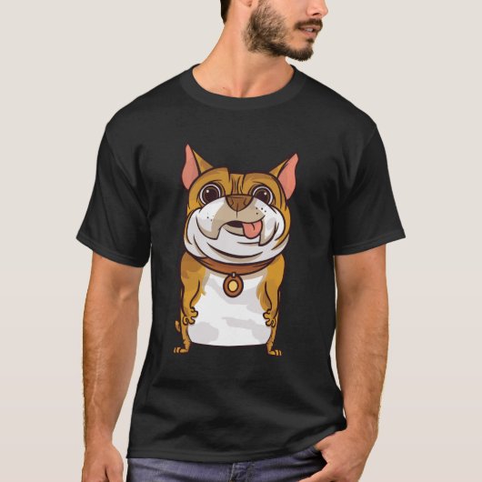 漫画の犬 Tシャツ (正面)