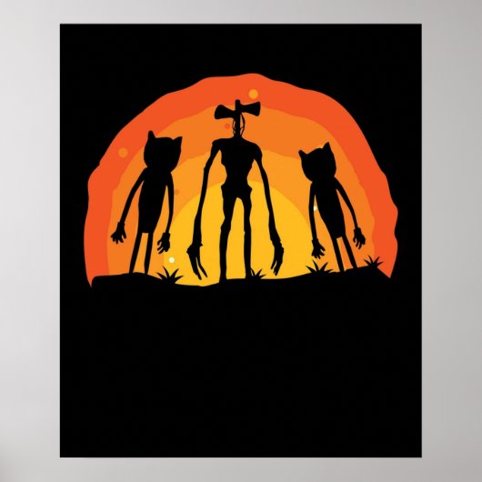 漫画の猫とサイレンのヘッドコスチューム子供へボーイ ポスター (正面)