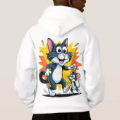 漫画の猫とマウスの追跡 (裏面)