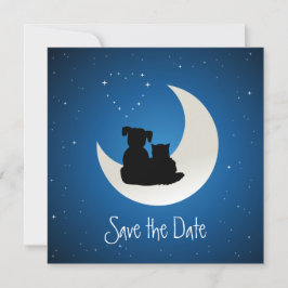 漫画の猫と犬のソウルメイト Save the Date セーブザデート