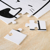 漫画の猫と猫のペット ジグソーパズル (側面)