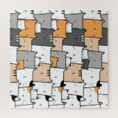 漫画の猫と猫のペット ジグソーパズル (横)