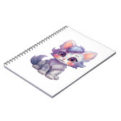 漫画の猫のイラストレーション ノートブック (左側)