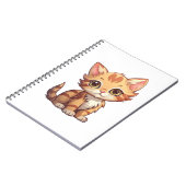 漫画の猫のイラストレーション ノートブック (左側)