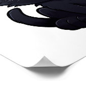 漫画の猫のイラストレーション ポスター (角)