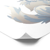 漫画の猫のイラストレーション ポスター (角)