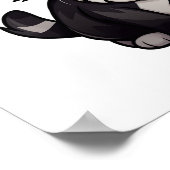 漫画の猫のイラストレーション ポスター (角)