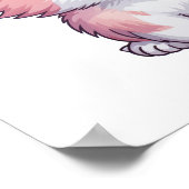 漫画の猫のイラストレーション ポスター (角)