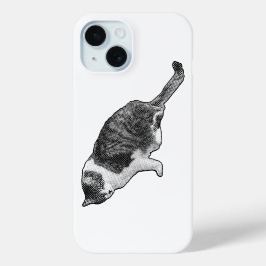 漫画の猫のケースでデバイスにクラシックなタッチを Case-Mate iPhoneケース (裏面)