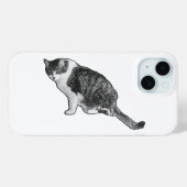 漫画の猫のケースでデバイスにクラシックなタッチを Case-Mate iPhoneケース (裏面 (横))