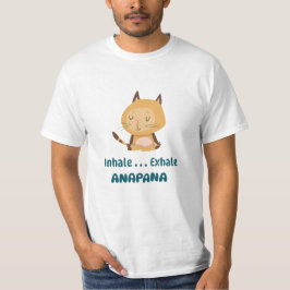 漫画の猫アナパナ瞑想の叫び声 Tシャツ
