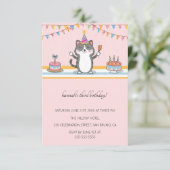 漫画の猫キッズパーフェクト誕生日パーティー 招待状 (スタンド正面)