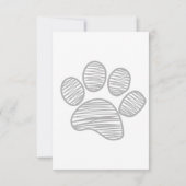 漫画の猫キッズパーフェクト誕生日パーティー 招待状 (裏面)