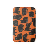 漫画の猫手描きパターン バスマット (正面縦)