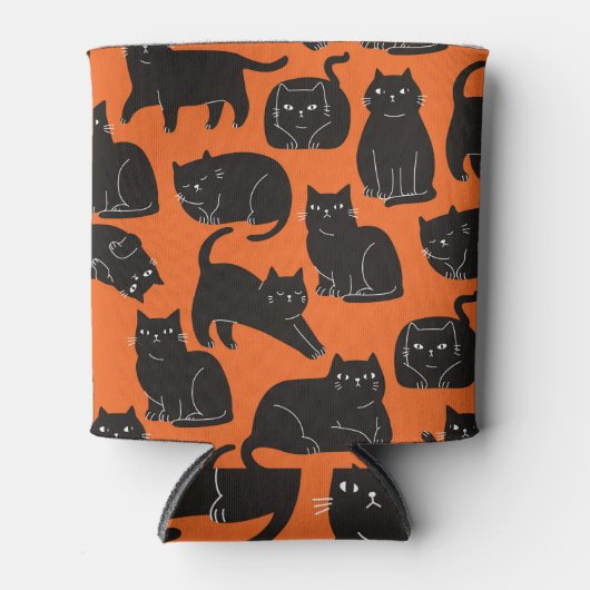 漫画の猫手描きパターン 缶クーラー (正面)