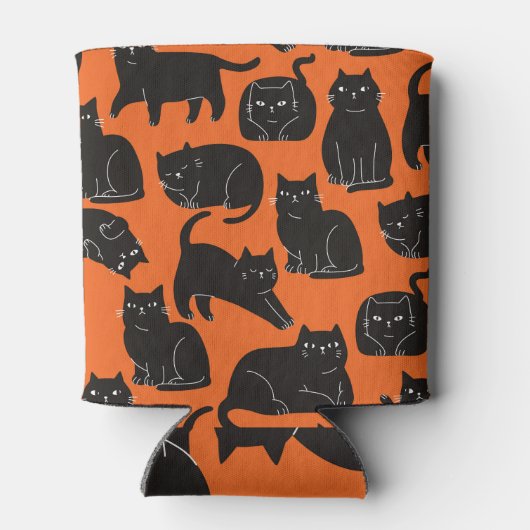 漫画の猫手描きパターン 缶クーラー (裏面)