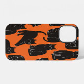 漫画の猫手描きパターン iPhoneケース (裏面横)
