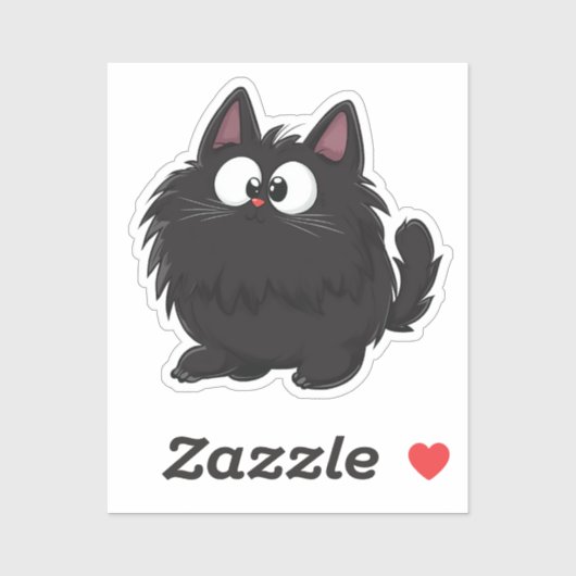 漫画の猫 シール (シート)