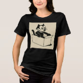 漫画の猫 トライブレンドＴシャツ (正面)
