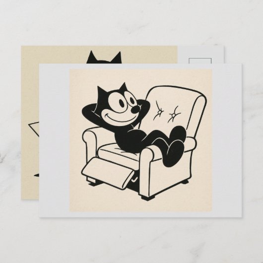 漫画の猫 ポストカード (正面/裏面)