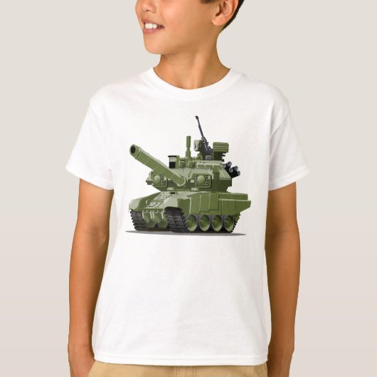 漫画の現代の装甲戦車 Tシャツ (正面)