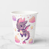 漫画の甘いドラゴンベビーシャワー 紙コップ (正面)