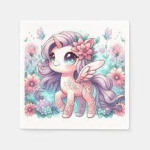 漫画の甘いユニコーン赤ちゃんシャワー