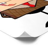 漫画の男性先生キャラクター ポスター (角)