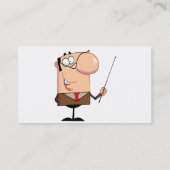 漫画の男性先生キャラクター 名刺 (裏面)