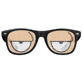 漫画の目スリーピースキンミディアムサングラス レトロサングラス (正面)