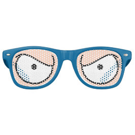 漫画の目怒光肌サングラス レトロサングラス