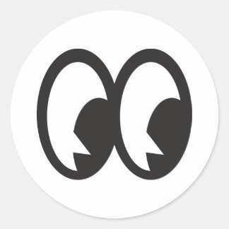 漫画の目02ステッカー ラウンドシール