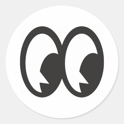 漫画の目02ステッカー ラウンドシール (正面)