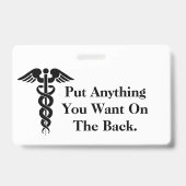 漫画の看護師のバッジ 薬のバッチ  カスタマイズ可能！ バッジ (Back)