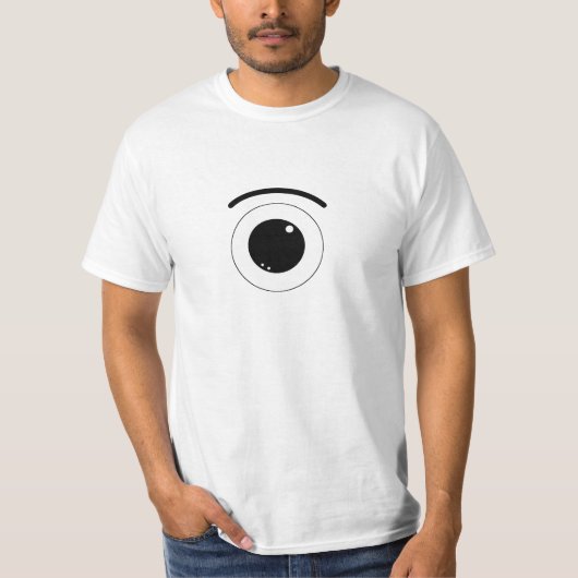 漫画の眼球 Tシャツ (正面)