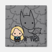 漫画の神話的およびルナキャラクターアート マグネット (正面)