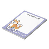 漫画の秋田犬/柴犬 ノートパッド (回転)