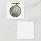 漫画の穴掘りフクロウ ノートカード (正面/裏面)